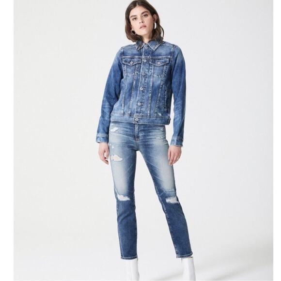 AG The Isabelle High Rise Straight Crop Jean Size 24 - Picture 2 of 11